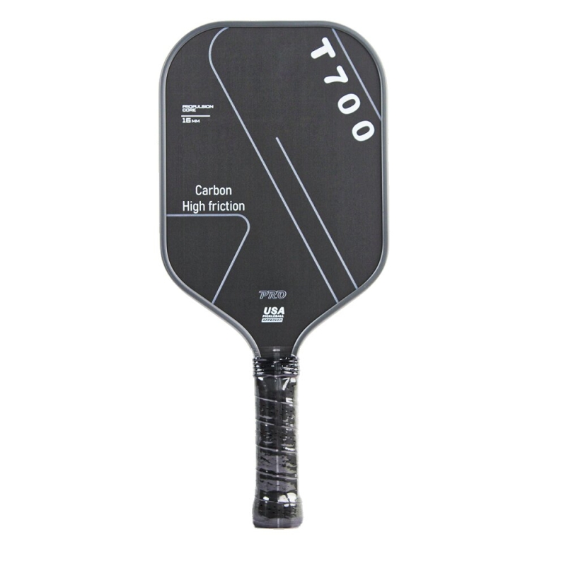 T700 Carbon Fiber Pickleball Paddle Gray Edge G6007